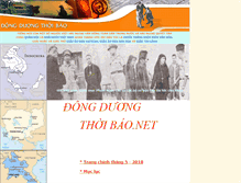 Tablet Screenshot of dongduongthoibao.net